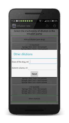 Infusion rate calculator PRO 5.0 Gallery 7