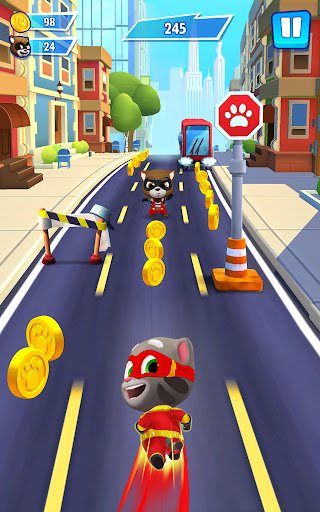 Download Talking Tom Hero Dash Mod Apk (Unlimited Money) v3.2.1.3122 Gallery 0