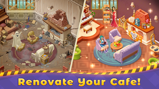 Grand Cafe Story－Match-3 Mod Apk 2.0.43 (Unlimited money) Gallery 1