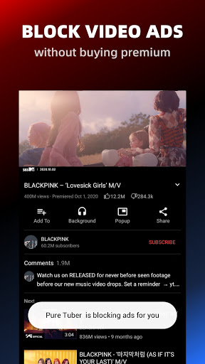 Pure Tuber Block Ads on Video MOD APK VIP Unlocked/No ADS