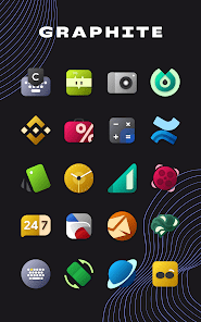 Graphite Icon Pack Mod APK 2.1.6 (Full) Gallery 1