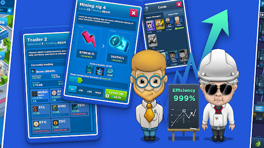 Crypto Idle Miner: Play & Earn MOD apk v1.9.7 Gallery 1