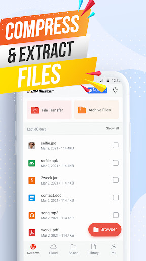 AZIP Master: ZIP RAR Extractor Mod Apk 3.1.7 (Unlocked)(Premium) Gallery 1