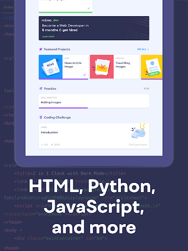 Mimo Learn coding in HTML, JavaScript, Python v3.52 MOD APK Premium Unlocked Gallery 8