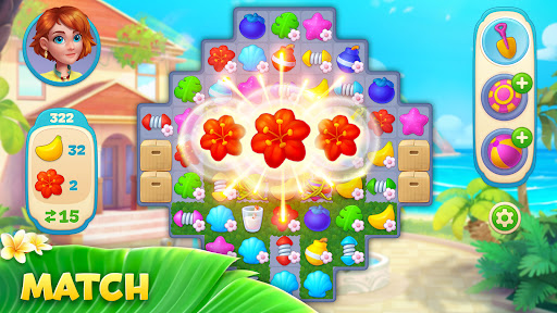 Hawaii Match-3 Mania: Design Mod Apk 1.26.2602 (Unlimited money)(Free purchase)(Plus) Gallery 2