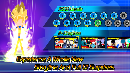 Super Stick Fight AllStar Hero Chaos War Battle v2.3 MOD APK Unlimited Key/Card/Mega Menu Gallery 4