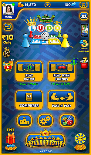 Download Ludo King Mod Apk (Easy Winning) v6.6.0.207 Gallery 1