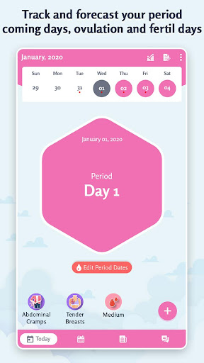 Period Tracker: Ovulation Calendar & Fertile Days Mod Apk 1.12 (Unlocked)(Premium) Gallery 2