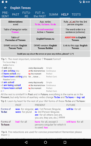 English Tenses Mod Apk 7.4 (Patched) Gallery 10