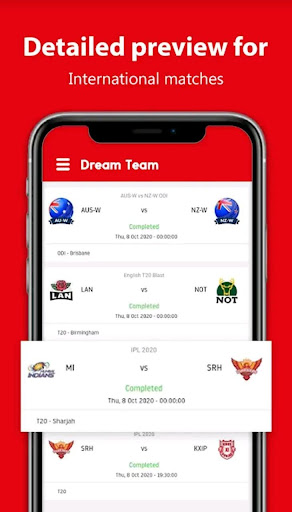 Team 11 app – Fantasy Cricket