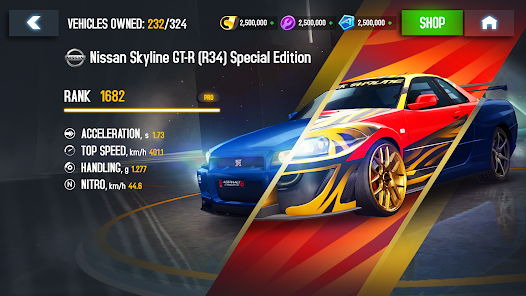 Asphalt 8 Airborne v7.3.1a APK MOD (Unlimited Money and Tokens)