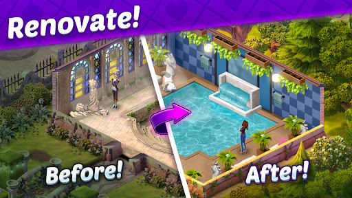 Solitaire Story Avas Manor Tripeaks Card Game 23.0.0 MOD APK Unlimited Live/Boosters Gallery 2