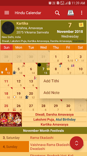 Hindu Calendar 2.2.1 (Full Unlocked) Apk Gallery 2