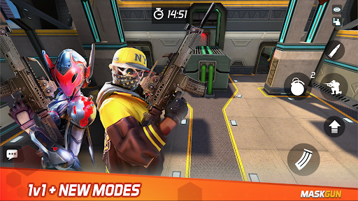 MaskGun Online multiplayer FPS shooting gun game 2.826