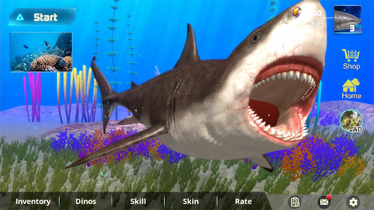 Megalodon Simulator Mod APK 1.1.7 (Unlimited money)(Free purchase)(Weak enemy)(Unlimited)(Invincible)(Mod speed) Gallery 1