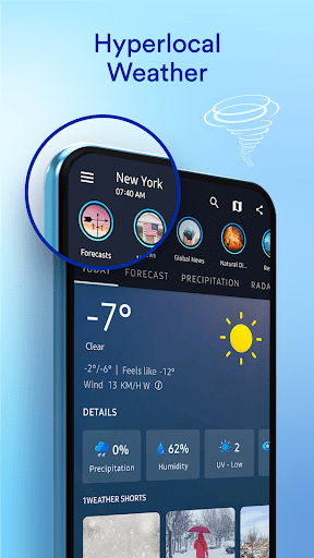 1Weather Forecasts & Radar Mod Apk 5.3.1.1 (Unlocked)(Pro) Gallery 1