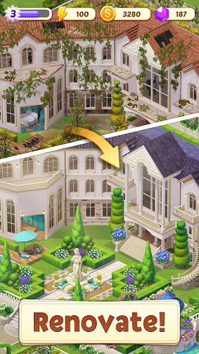 Merge Manor Sunny House v1.0.54 MOD APK Unlimited Money Gallery 1