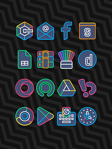 Garis Dark – Icon Pack Mod Apk 3.7 (Paid for free)(Patched) Gallery 3