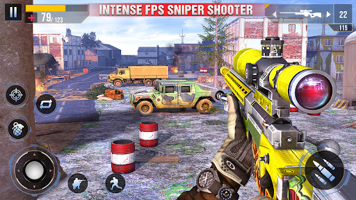 FPS Gun Shooting Games offline 18.9 MOD APK God Mode Gallery 5