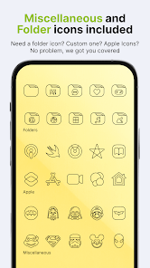 Vera Outline Black: Icon Pack MOD apk v4.9.2 Gallery 4