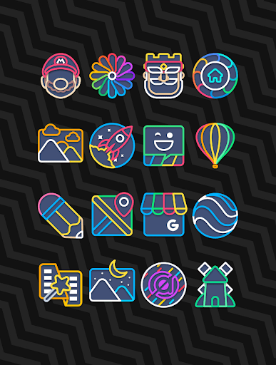 Garis Dark – Icon Pack Mod Apk 3.7 (Paid for free)(Patched) Gallery 0