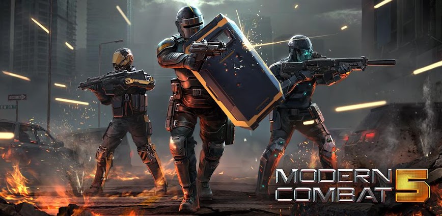 Modern Combat 5 MOD APK v5.9.7a [Unlimited Money/AntiBan/God Mode]