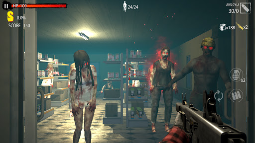 Zombie Hunter DDay Offline Shooting Game v1.0.826 MOD APK One Hit/God Mode Gallery 3