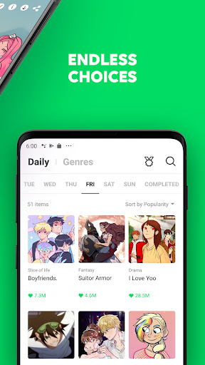 LINE WEBTOON Mod Apk (Free Purchase) v2.5.11 Gallery 4