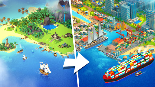 Sea Port: Build Town & Ship Cargo 1.0.203 (Full) Apk + Mod Gallery 2