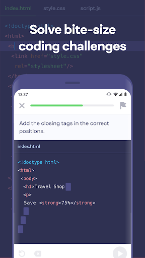 Mimo Learn coding in HTML, JavaScript, Python v3.52 MOD APK Premium Unlocked Gallery 3