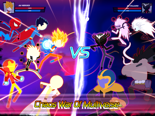 Super Stick Fight AllStar Hero Chaos War Battle v2.3 MOD APK Unlimited Key/Card/Mega Menu Gallery 9