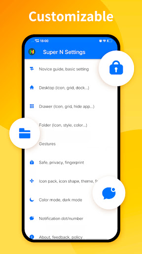 Super N Launcher -Super design Mod Apk 3.9 (Unlocked)(Prime) Gallery 4